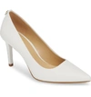 Michael Michael Kors Dorothy Flex Leather Pumps In Optic White Vachetta Leather