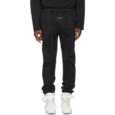 Fear Of God Black Cotton Sweatpants In 010vntgblk