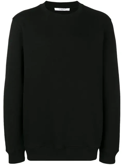 Givenchy Black Logo-embroidered Cotton Sweatshirt