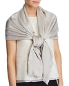 Echo Hammered Wrap Scarf In Gray