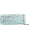 Jimmy Choo Sweetie Glitter Clutch In Blue