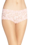 Hanky Panky Cross Dyed Boyshorts In Rosita Pink/ Marshmallow