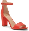 Vince Camuto Corlina Ankle Strap Sandal In Hot And Spicy Leather