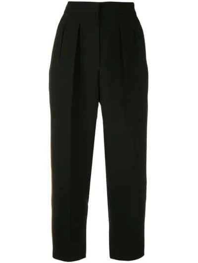 Roksanda Ragosta Side-stripe Twill Trousers In Black