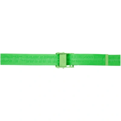 Off-white Off White | Classic Industrial Belt In Nude Polyamide In 4545  Green