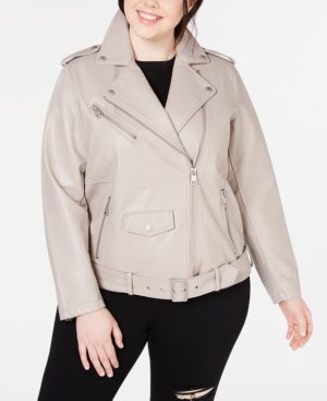 levi's oversize faux leather moto jacket