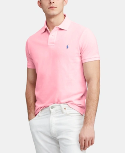 Polo Ralph Lauren Men's Custom Slim Fit Mesh Polo In Taylor Rose