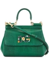 Dolce & Gabbana Mini Sicily Shoulder Bag In Green
