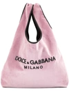 Dolce & Gabbana Market Tote In Pink