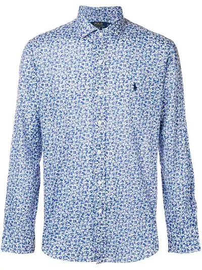 Polo Ralph Lauren Floral Print Shirt In Blue