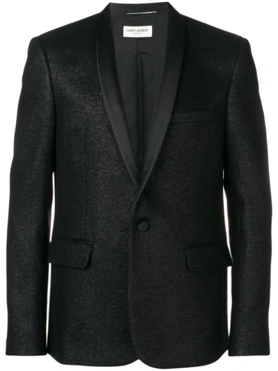 Saint Laurent Lurex Dinner Jacket In Black