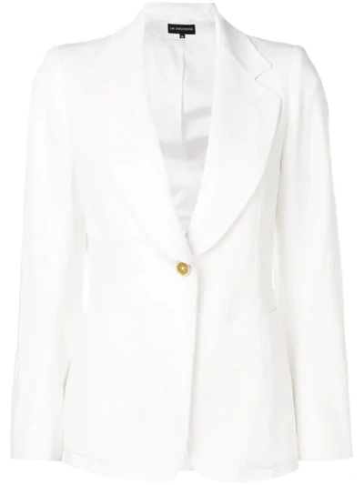 Ann Demeulemeester Fitted Button Jacket In White