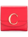 Chloé C Wallet In Red