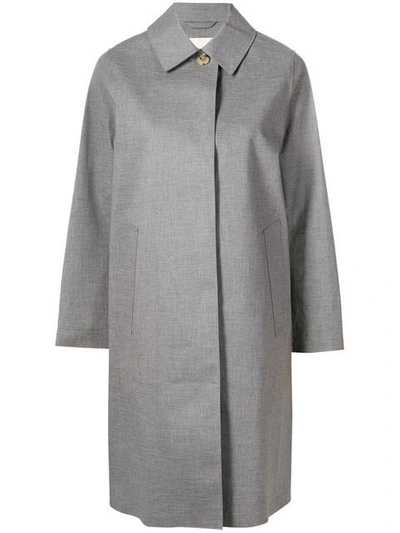 Mackintosh Light Teal Grey Bonded Cotton Coat Lr-020