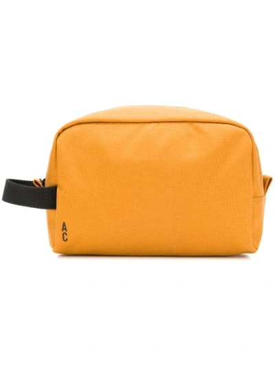 Ally Capellino Simon Wash Bag In Orange