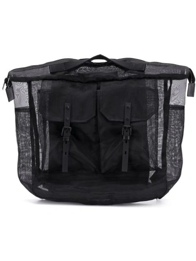 Ally Capellino Frank Sheer Backpack In Black