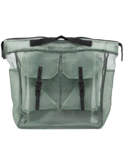 Ally Capellino Frank Sheer Backpack In Green