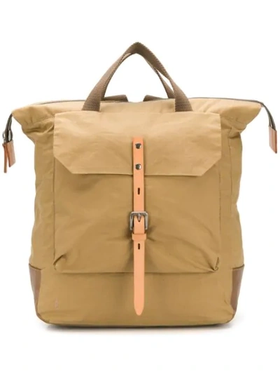 Ally Capellino Buckled Backpack In Neutrals