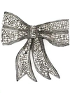 Dolce & Gabbana Crystal Embellished Bow Tie In Silver