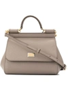 Dolce & Gabbana Mini Sicily Bag In Neutrals