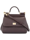 Dolce & Gabbana Mini Sicily Bag In 8m073 Wine