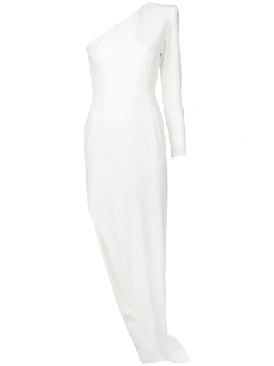 Alex Perry Asymmetrical Cocktail Dress - White