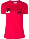 Chiara Ferragni Iconic Eye T-shirt In Red