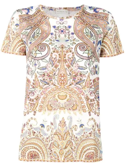 Etro Paisley Printed T-shirt - 白色 In White