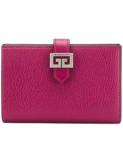 Givenchy Logo Wallet In Purple