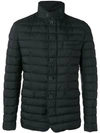 Herno Padded Button-up Jacket In Black