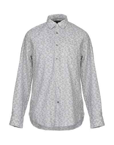 John Varvatos Linen Shirt In Grey