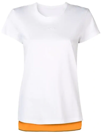 N°21 Contrast Back T-shirt In White