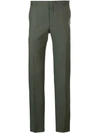 Prada Tailored Trousers In Green