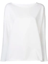 Juvia Round Neck Sweatshirt - White