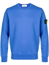 Stone Island Classic Jersey Sweater In Blue