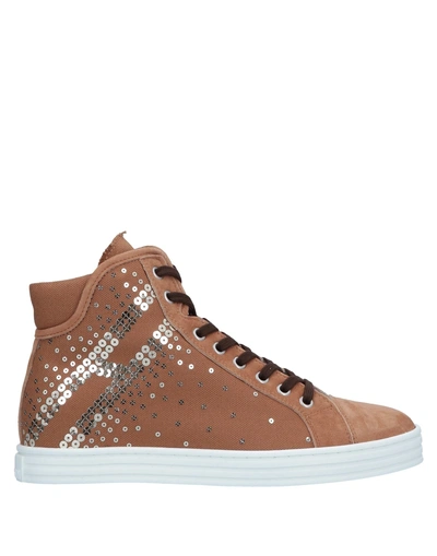 Hogan Rebel Sneakers In Camel