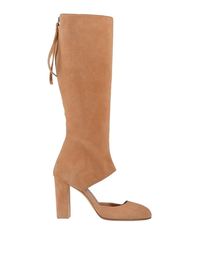 Alexa Wagner Boots In Camel