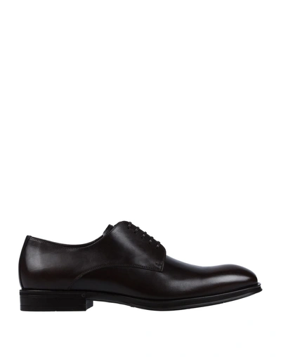 Sergio Rossi Lace-up Shoes In Brown