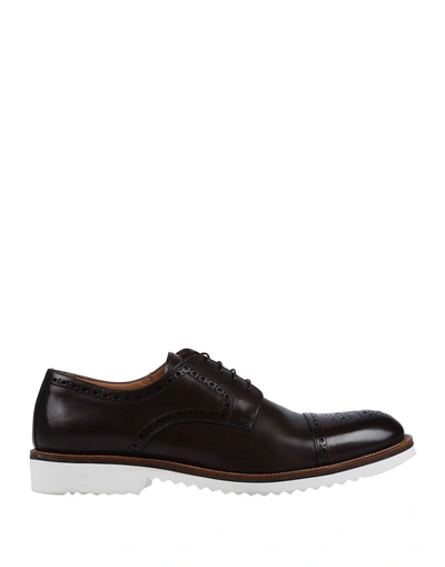 Sergio Rossi Lace-up Shoes In Brown