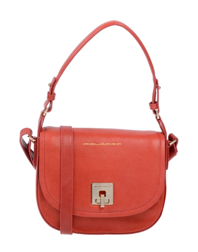 Piquadro Handbags In Brick Red