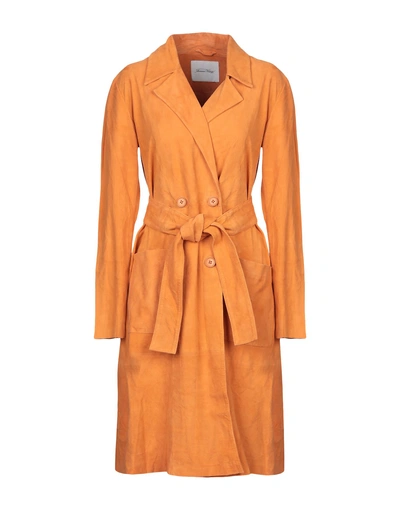 American Vintage Full-length Jacket In Orange