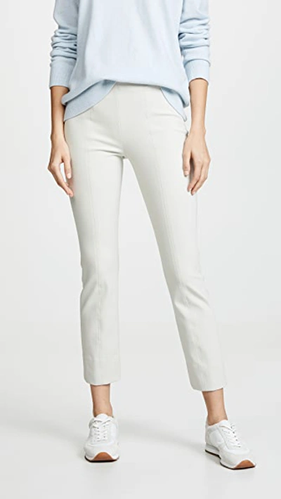 Vince Stitch Front Seam Legging Pants In Gesso