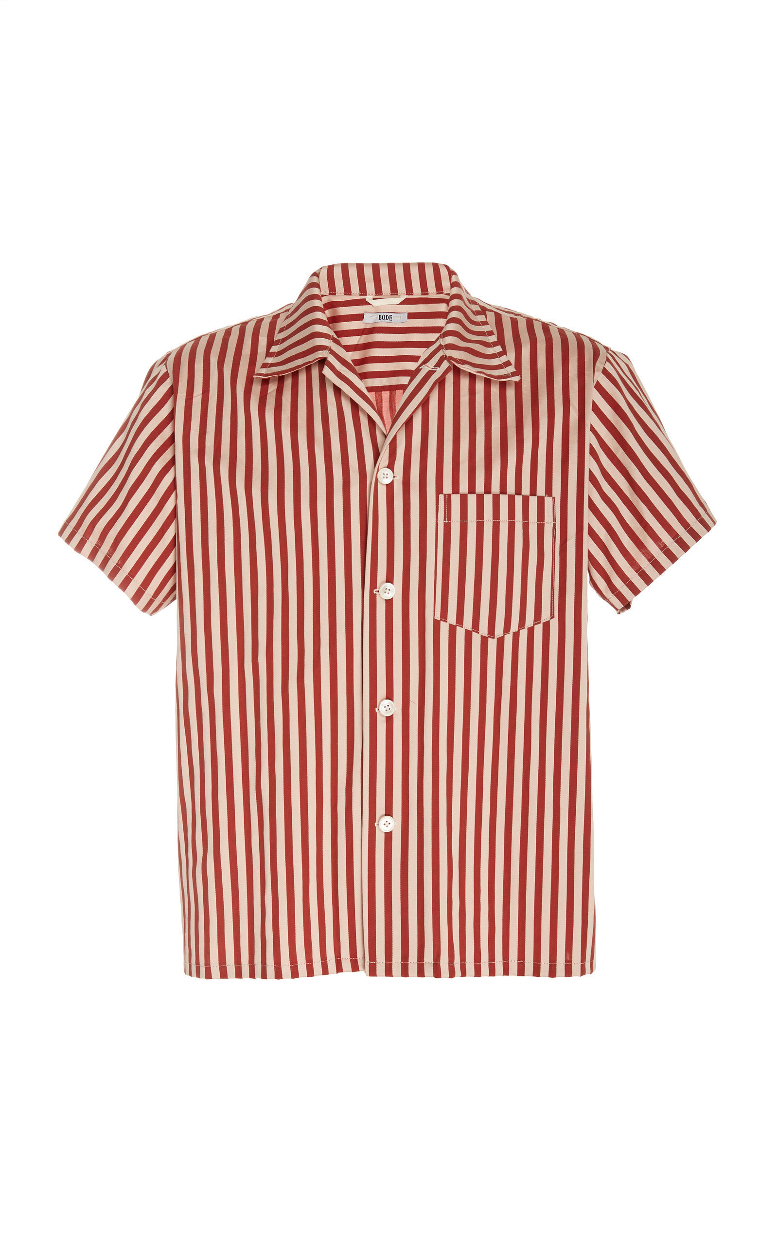 Bode Broad Stripe Bowling Shirt | ModeSens