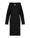 A_plan_application Knee-length Dress In Black