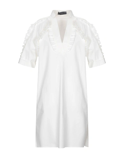 Alessandro Dell'acqua Short Dress In White