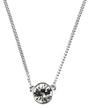 Givenchy Necklace, Swarovski Element Pendant, 16" + 2" Extender In Silver