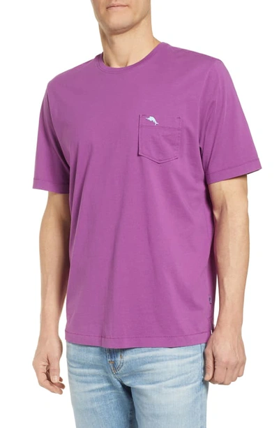 Tommy Bahama 'new Bali Sky' Original Fit Crewneck Pocket T-shirt In Purple Lotus