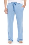 Daniel Buchler Peruvian Pima Lightweight Cotton Lounge Pants In Blue Heather