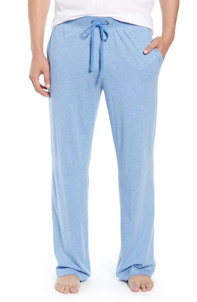 Daniel Buchler Peruvian Pima Lightweight Cotton Lounge Pants In Blue Heather