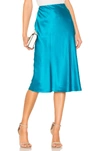 Cinq À Sept Marta Sheen Mid Skirt In Pagoda Blue